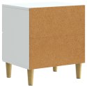 VidaXL Szafka Nocna Biały 43 x 34,5 x 48 cm Drewno inżynieryjne