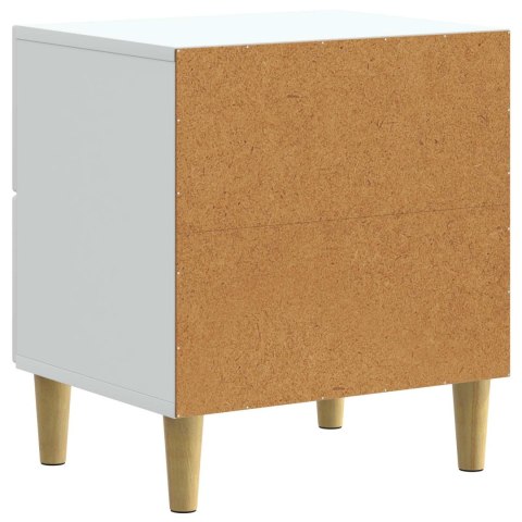 VidaXL Szafka Nocna Biały 43 x 34,5 x 48 cm Drewno inżynieryjne