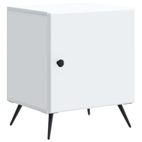 VidaXL Szafka Nocna Biały 43 x 34,5 x 50 cm Drewno inżynieryjne