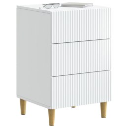 VidaXL Szafka Nocna Biały 43 x 41 x 66,5 cm Drewno inżynieryjne