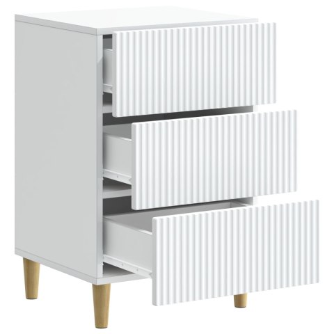 VidaXL Szafka Nocna Biały 43 x 41 x 66,5 cm Drewno inżynieryjne