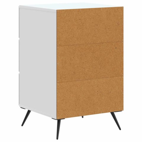 VidaXL Szafka Nocna Biały 43 x 41 x 66,5 cm Drewno inżynieryjne