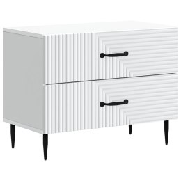 VidaXL Szafka Nocna Biały 62 x 34,5 x 47,5 cm Drewno inżynieryjne