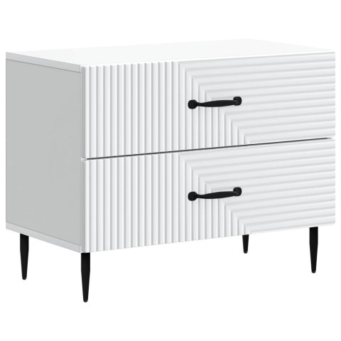 VidaXL Szafka Nocna Biały 62 x 34,5 x 47,5 cm Drewno inżynieryjne