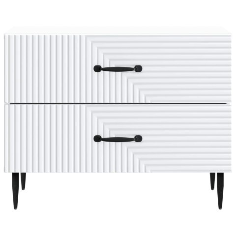 VidaXL Szafka Nocna Biały 62 x 34,5 x 47,5 cm Drewno inżynieryjne