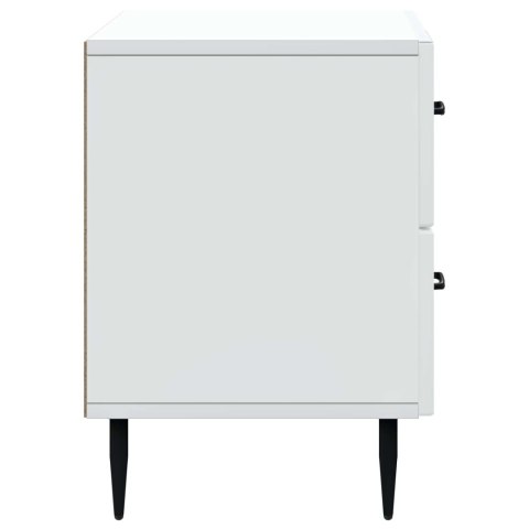 VidaXL Szafka Nocna Biały 62 x 34,5 x 47,5 cm Drewno inżynieryjne