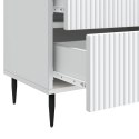 VidaXL Szafka Nocna Biały 62 x 34,5 x 47,5 cm Drewno inżynieryjne