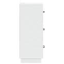 VidaXL Szafka z Szufladami Biały 33 x 34,5 x 87 cm Drewno inżynieryjne