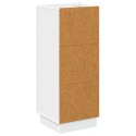 VidaXL Szafka z Szufladami Biały 33 x 34,5 x 87 cm Drewno inżynieryjne