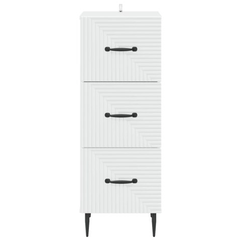VidaXL Szafka z Szufladami Biały 33 x 34,5 x 89,5 cm
