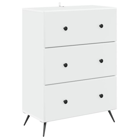 VidaXL Szafka z Szufladami Biały 66 x 34,5 x 90 cm Drewno inżynieryjne