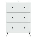 VidaXL Szafka z Szufladami Biały 66 x 34,5 x 90 cm Drewno inżynieryjne