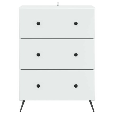 VidaXL Szafka z Szufladami Biały 66 x 34,5 x 90 cm Drewno inżynieryjne