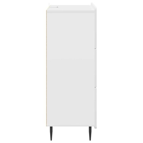 VidaXL Szafka z Szufladami Biały 66 x 34,5 x 92 cm Drewno inżynieryjne