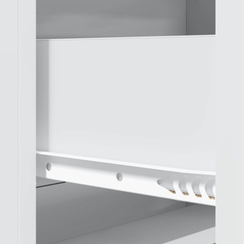 VidaXL Szafka z Szufladami Biały 66 x 34,5 x 92 cm Drewno inżynieryjne