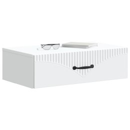 VidaXL Stolik boczny montowany na ścianie Biały 59 x 34,5 x 17 cm