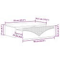 VidaXL Stolik boczny montowany na ścianie Biały 59 x 34,5 x 17 cm