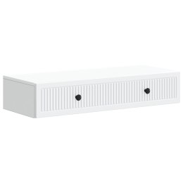 VidaXL Stolik boczny montowany na ścianie Biały 87,5 x 34,5 x 17 cm