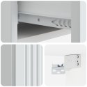 VidaXL Stolik boczny montowany na ścianie Biały 87,5 x 34,5 x 17 cm