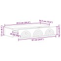 VidaXL Stolik boczny montowany na ścianie Biały 87,5 x 34,5 x 17 cm