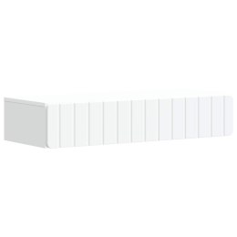 VidaXL Stolik boczny montowany na ścianie Biały 87,5 x 34,5 x 17 cm