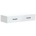 VidaXL Stolik boczny montowany na ścianie Biały 87,5 x 34,5 x 17 cm