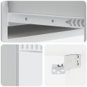 VidaXL Stolik boczny montowany na ścianie Biały 87,5 x 34,5 x 17 cm