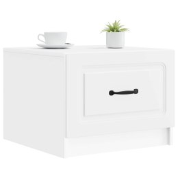 VidaXL Stolik kawowy Biały 49 x 50 x 37 cm Drewno inżynieryjne
