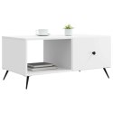 VidaXL Stolik kawowy Biały 90 x 50 x 40 cm Drewno inżynieryjne