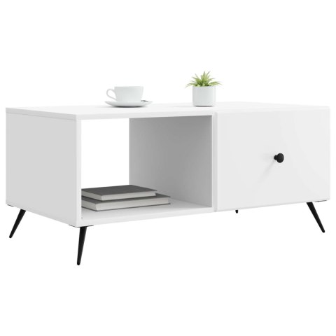 VidaXL Stolik kawowy Biały 90 x 50 x 40 cm Drewno inżynieryjne