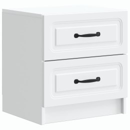 VidaXL Szafka Nocna Biały 43 x 34,5 x 44,5 cm Drewno inżynieryjne