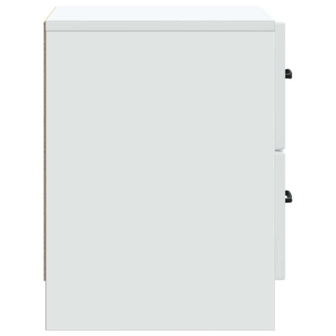 VidaXL Szafka Nocna Biały 43 x 34,5 x 44,5 cm Drewno inżynieryjne
