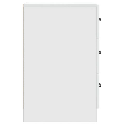 VidaXL Szafka Nocna Biały 43 x 41 x 63,5 cm Drewno inżynieryjne