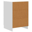 VidaXL Szafka Nocna Biały 43 x 41 x 63,5 cm Drewno inżynieryjne