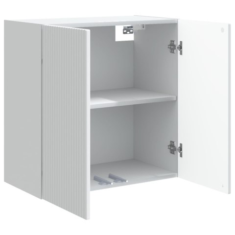 VidaXL Szafka ścienna Biały 59 x 31 x 60 cm Drewno inżynieryjne