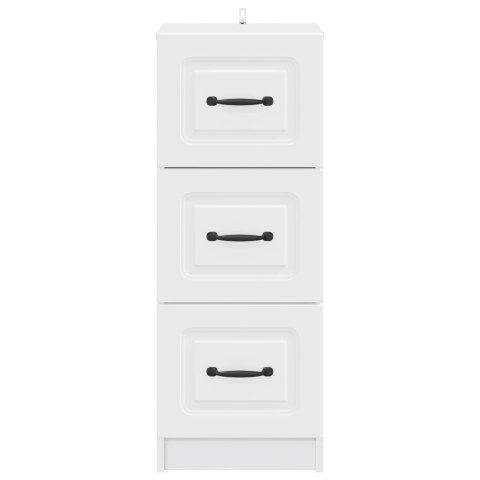 VidaXL Szafka z Szufladami Biały 33 x 34,5 x 87 cm Drewno inżynieryjne