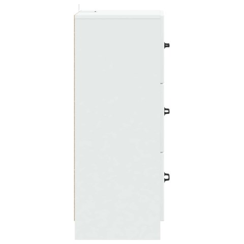 VidaXL Szafka z Szufladami Biały 33 x 34,5 x 87 cm Drewno inżynieryjne