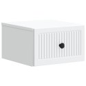 VidaXL Wisząca Szafka Nocna z szufladą Biały 33 x 34,5 x 20 cm