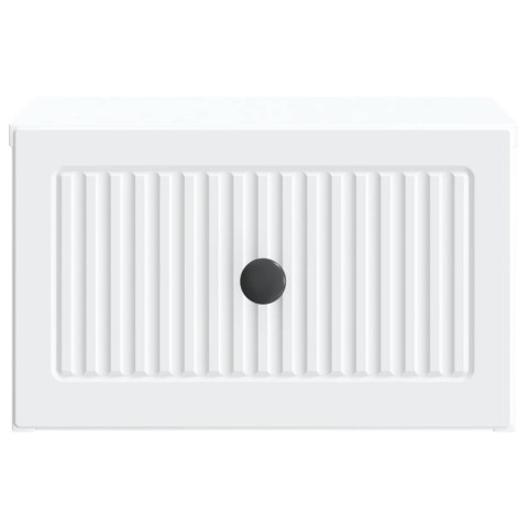 VidaXL Wisząca Szafka Nocna z szufladą Biały 33 x 34,5 x 20 cm
