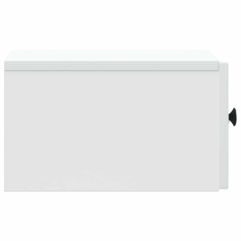 VidaXL Wisząca Szafka Nocna z szufladą Biały 33 x 34,5 x 20 cm