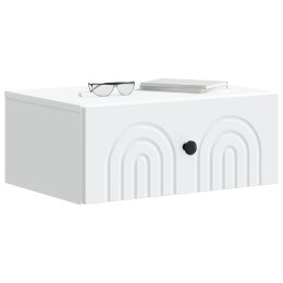 VidaXL Wisząca Szafka Nocna z szufladą Biały 49 x 34,5 x 20 cm