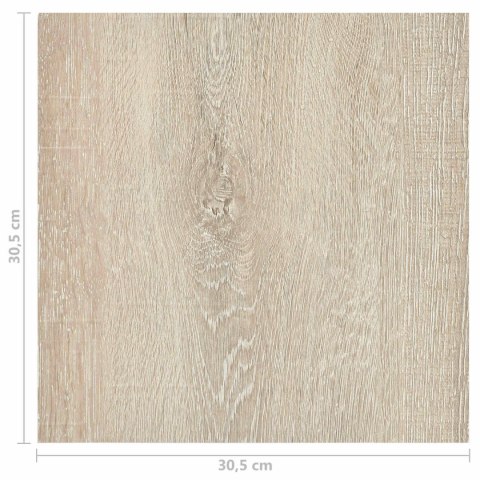 VidaXL Deski podłogowe 55 pcs Beżowy 5,11 m² PVC