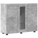 VidaXL Drewniana szafka Betonowy szary 88,5 x 30,5 x 73 cm