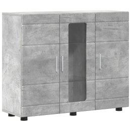 VidaXL Drewniana szafka Betonowy szary 88,5 x 30,5 x 73 cm