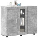 VidaXL Drewniana szafka Betonowy szary 88,5 x 30,5 x 73 cm