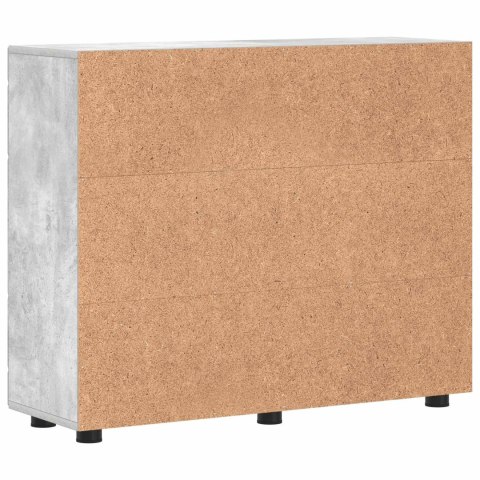 VidaXL Drewniana szafka Betonowy szary 88,5 x 30,5 x 73 cm