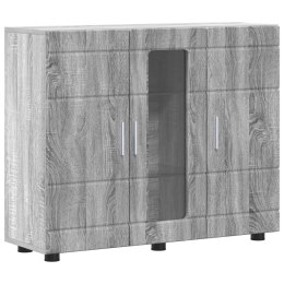 VidaXL Drewniana szafka Szary Sonoma 88,5 x 30,5 x 73 cm