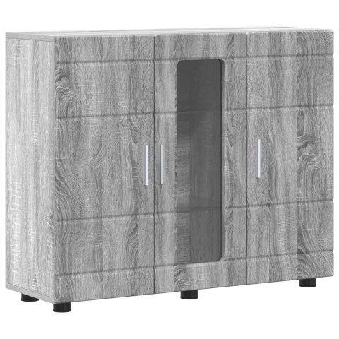 VidaXL Drewniana szafka Szary Sonoma 88,5 x 30,5 x 73 cm