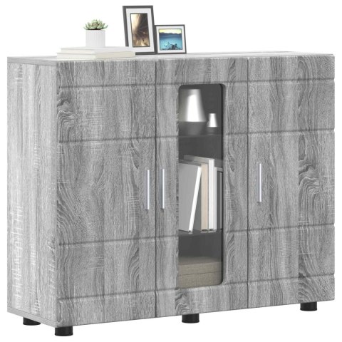 VidaXL Drewniana szafka Szary Sonoma 88,5 x 30,5 x 73 cm