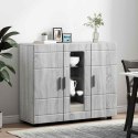 VidaXL Drewniana szafka Szary Sonoma 88,5 x 30,5 x 73 cm